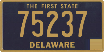 DE license plate 75237