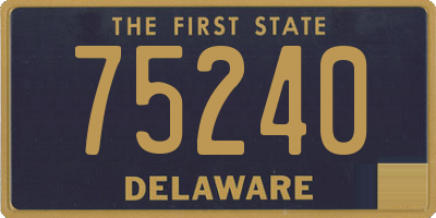DE license plate 75240