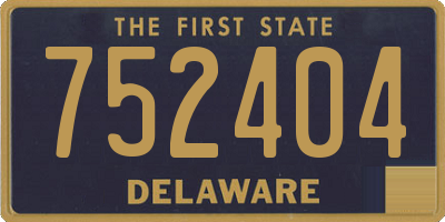 DE license plate 752404