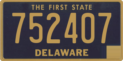 DE license plate 752407
