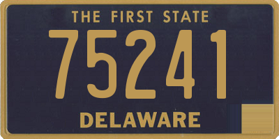 DE license plate 75241