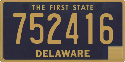 DE license plate 752416