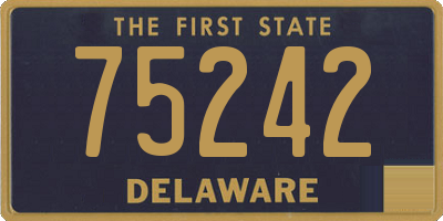 DE license plate 75242