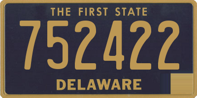 DE license plate 752422