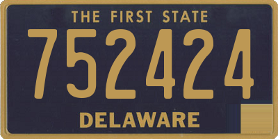 DE license plate 752424
