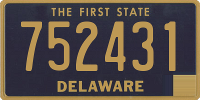 DE license plate 752431