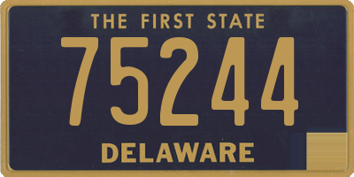 DE license plate 75244
