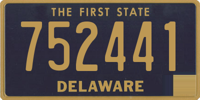 DE license plate 752441