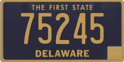 DE license plate 75245