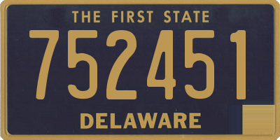 DE license plate 752451