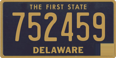 DE license plate 752459