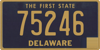 DE license plate 75246