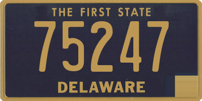 DE license plate 75247