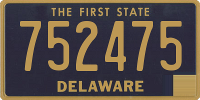 DE license plate 752475