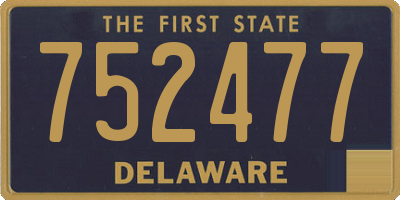 DE license plate 752477