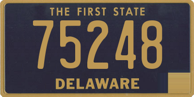 DE license plate 75248