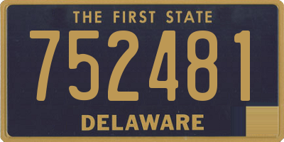 DE license plate 752481