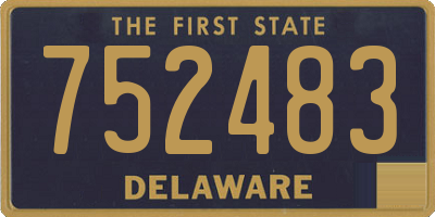 DE license plate 752483