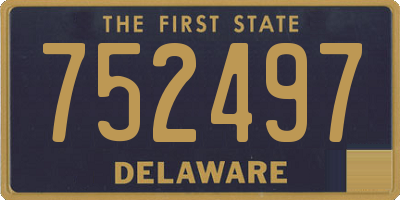 DE license plate 752497