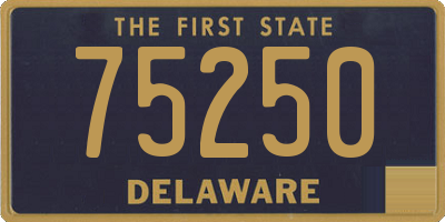 DE license plate 75250