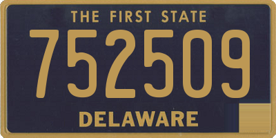 DE license plate 752509