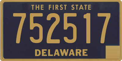 DE license plate 752517