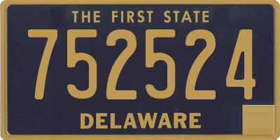 DE license plate 752524