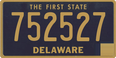 DE license plate 752527