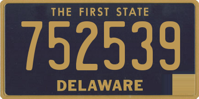 DE license plate 752539