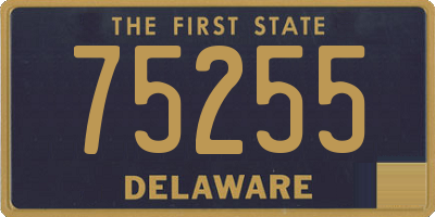 DE license plate 75255