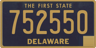DE license plate 752550