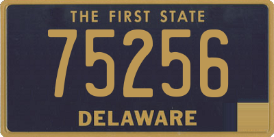 DE license plate 75256