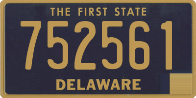 DE license plate 752561