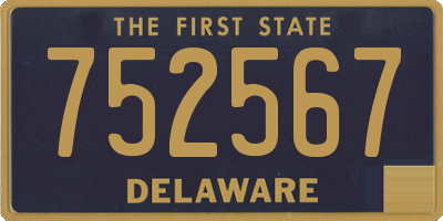 DE license plate 752567