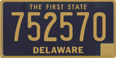 DE license plate 752570