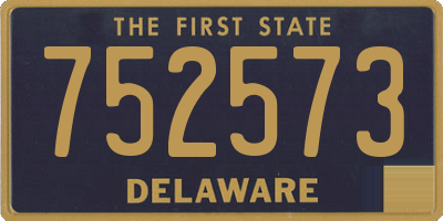 DE license plate 752573