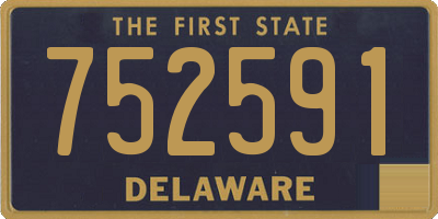 DE license plate 752591
