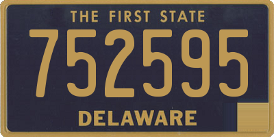 DE license plate 752595