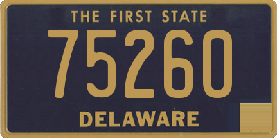 DE license plate 75260