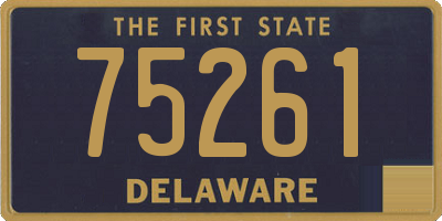 DE license plate 75261