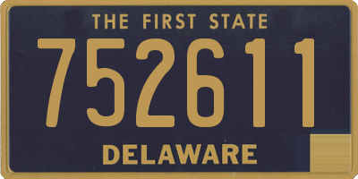 DE license plate 752611