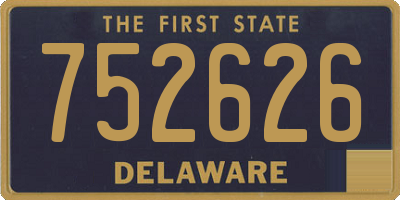 DE license plate 752626