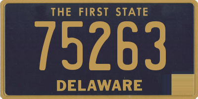 DE license plate 75263