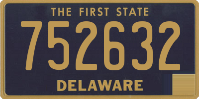 DE license plate 752632