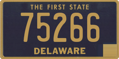 DE license plate 75266