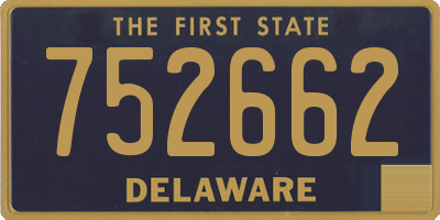 DE license plate 752662