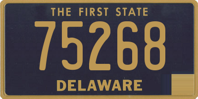 DE license plate 75268