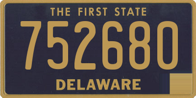 DE license plate 752680