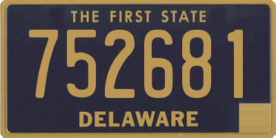 DE license plate 752681