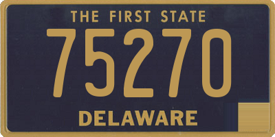 DE license plate 75270